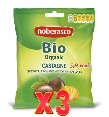 Pack de 3 unidades Castañas Blandas Noberasco 100 G Noberasco
