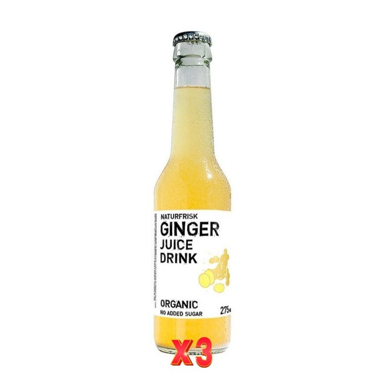 Pack de 3 unidades Refresco Jengibre Naturfrisk 275 Ml Naturfrisk Pack de 3 unidades Refresco Jengibre Naturfrisk 275 Ml Naturfrisk
