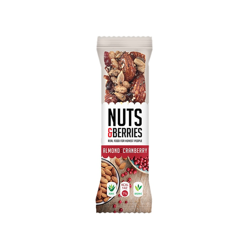 Barrita Almendras Arand.Nuts&Berries 30G Nuts Berri