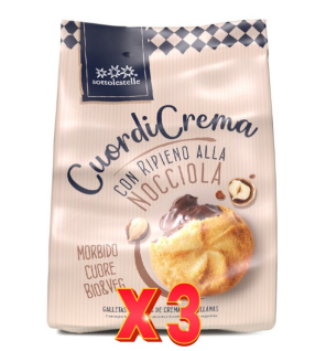 Pack de 3 unidades Galleta Rellena Avell. Choco S/G Sotto 200G Sottoleste