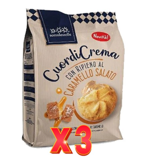 Pack de 3 unidades Galleta Rellena Crema Caramelo Sotto 200G Sottoleste
