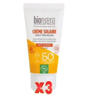 Pack de 3 unidades Balsamo Solar Facial Spf50+ Hipo. Bioregena 40 Ml Bioregena