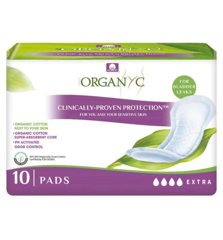 Compresa Incontinencia Extra Organyc 10 Un Organyc
