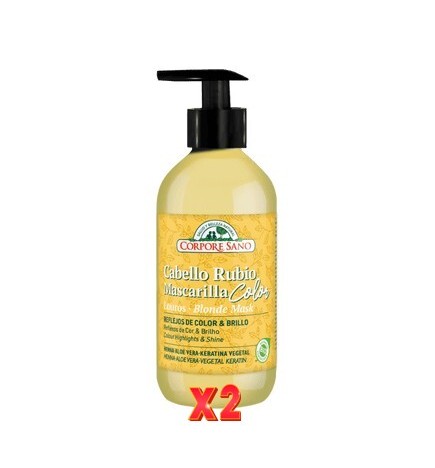 Pack de 2 unidades Mascarilla Color Cabellos Rubios 280 Ml Corpore Sano