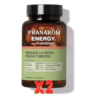 Pack de 2 unidades Aromaboost Energy 60 Capsulas Pranarom