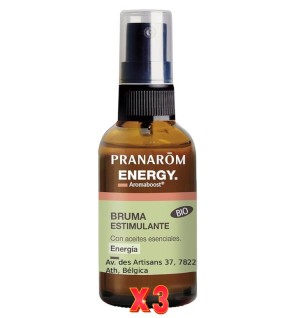 Pack de 3 unidades Aromaboost Energy Spray Bio 50 Ml Pranarom