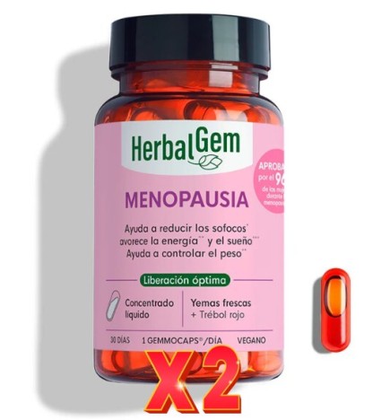 Pack de 2 unidades Gemmocaps Menopausia 30 Cápsulas Herbalgem