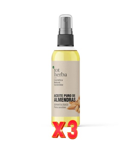 Pack de 3 unidades Aceite De Almendras 100 Ml Tot Herba