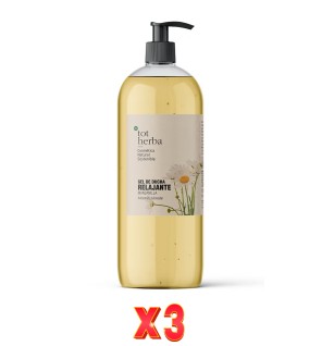 Pack de 3 unidades Gel Ducha Relajante Manzanilla 1000 Ml Tot Herba