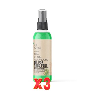 Pack de 3 unidades Gel Para Pies Cansados 100 Ml Tot Herba