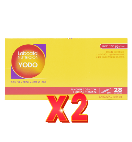 Pack de 2 unidades Yodo 7 28X2Ml Ampollas Labcatal