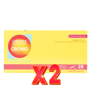 Pack de 2 unidades Cromo 22 28X2Ml Ampollas Labcatal