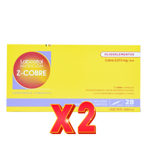 Pack de 2 unidades Zinc Cobre 19 28X2Ml Ampollas Labcatal