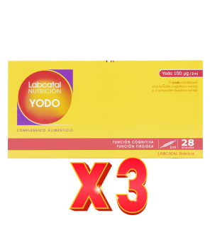 Pack de 3 unidades Yodo 7 28X2Ml Ampollas Labcatal