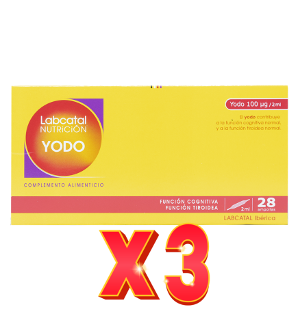 Pack de 3 unidades Yodo 7 28X2Ml Ampollas Labcatal