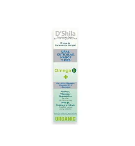 Crema Manos Y Uñas Omega-6 Con Dosificador 250 Ml Dshila