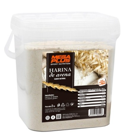 Harina Avena Natural 2 Kg Mega Plus