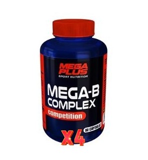 Pack de 4 unidades Mega-B Complex 60  Cápsulas Competit Mega Plus