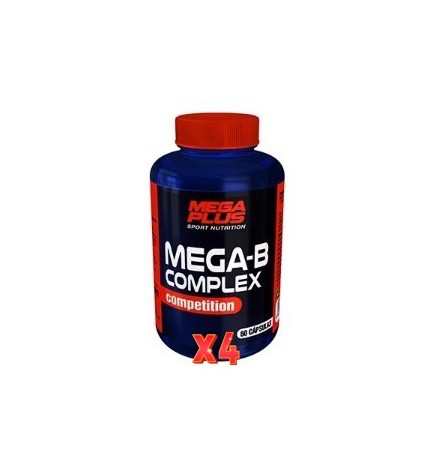 Pack de 4 unidades Mega-B Complex 60  Cápsulas Competit Mega Plus