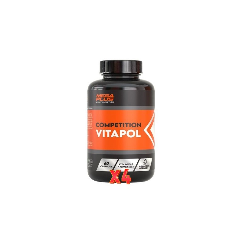 Pack de 4 unidades Vitapol 60 Cápsulass. Competition Mega Plus Pack de 4 unidades Vitapol 60 Cápsulass. Competition Mega Plus