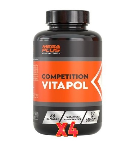 Pack de 4 unidades Vitapol 60  Cápsulass. Competition Mega Plus