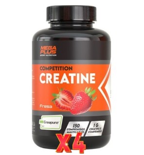 Pack de 4 unidades Creatine 150 Comp. Mastic.Competiti Mega Plus