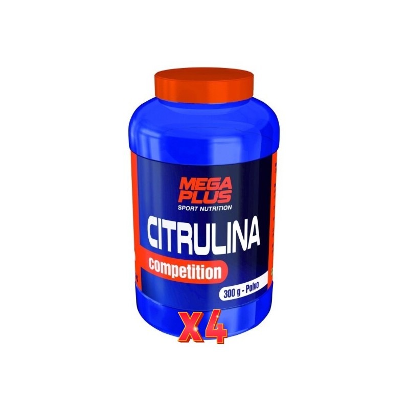 Pack de 4 unidades Citrulina Malato 300 G Competi Mega Plus Pack de 4 unidades Citrulina Malato 300 G Competi Mega Plus