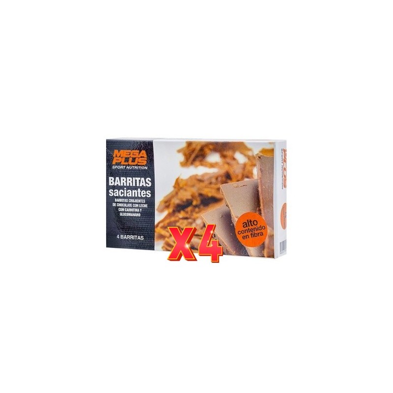 Pack de 4 unidades Barr Saciantes Mplus 4X20 G Mega Plus Pack de 4 unidades Barr Saciantes Mplus 4X20 G Mega Plus