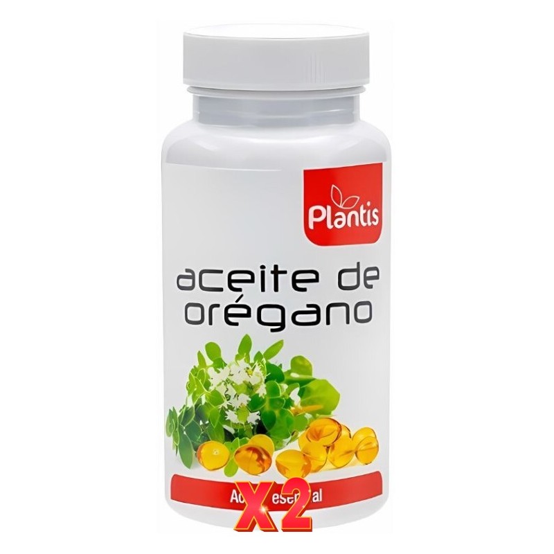 Pack de 2 unidades Aceite De Oregano 60 Cápsulas Plantis Artesania