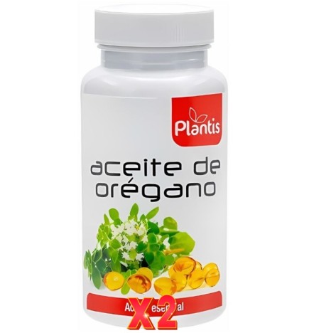 Pack de 2 unidades Aceite De Oregano 60 Cápsulas Plantis Artesania
