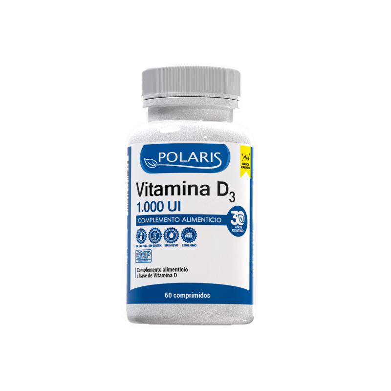 Vitamina D3 1000Ui 60 Comprimidos Polaris Vitamina D3 1000Ui 60 Comprimidos Polaris