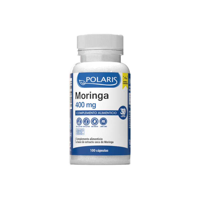 Moringa 400 Mg 100 Cápsulas Polaris Moringa 400 Mg 100 Cápsulas Polaris