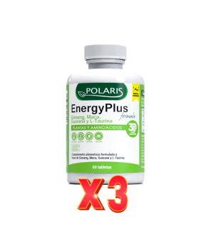 Pack de 3 unidades Energy Plus 2000 Mg 60 Comprimidos Polaris