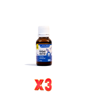 Pack de 3 unidades Arbol Del Te Aceite Esencial 15 Ml Polaris