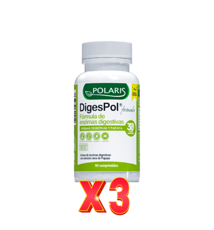Pack de 3 unidades Digespol® Formula 90 Comprimidos Polaris