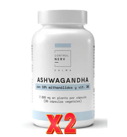Pack de 2 unidades Ashwagandha 30 Cápsulas Vegetales Herbora