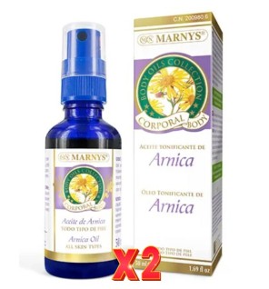 Pack de 2 unidades Aceite Corporal De Arnica Botella Con Spray 50 Ml Marnys