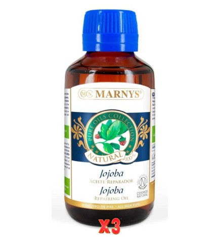 Pack de 3 unidades Aceite De Jojoba Botella 125 Ml Marnys