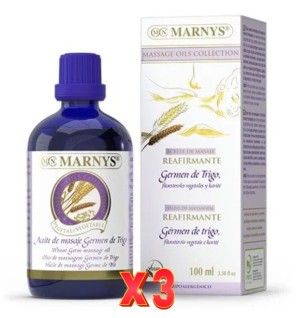 Pack de 3 unidades Aceite De Germen De Trigo MasajeBotella 100 Ml Marnys