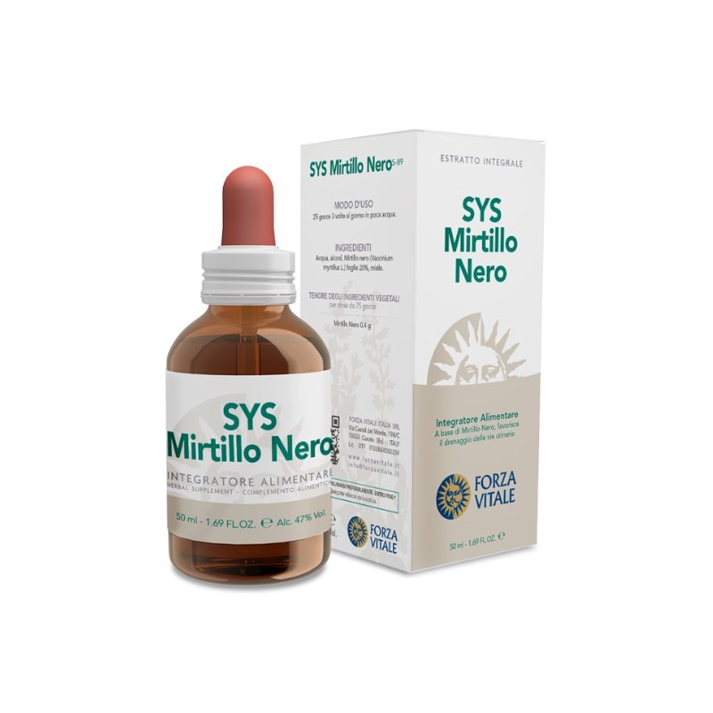 Sys Mirtillo Nero (Arándano) 50 Ml Forza Vitale Sys Mirtillo Nero (Arándano) 50 Ml Forza Vitale