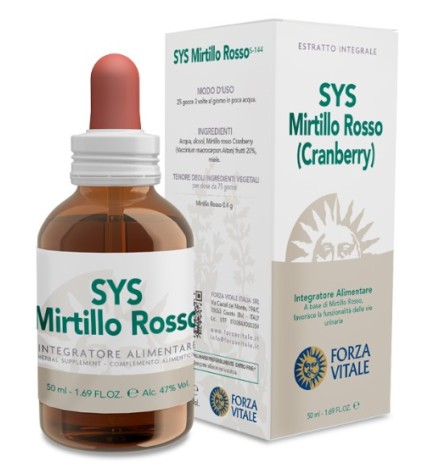 Sys Mirtillo Rosso (Cranberry) 50 Ml Forza Vitale