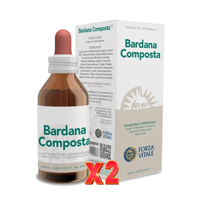 Pack de 2 unidades Bardana Composta 100 Ml Forza Vitale Pack de 2 unidades Bardana Composta 100 Ml Forza Vitale