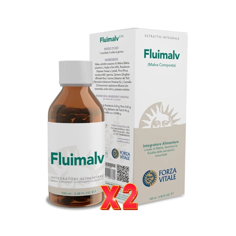 Pack de 2 unidades Fluimalv (Malva Composta) 100 Ml Forza Vitale Pack de 2 unidades Fluimalv (Malva Composta) 100 Ml Forza Vitale