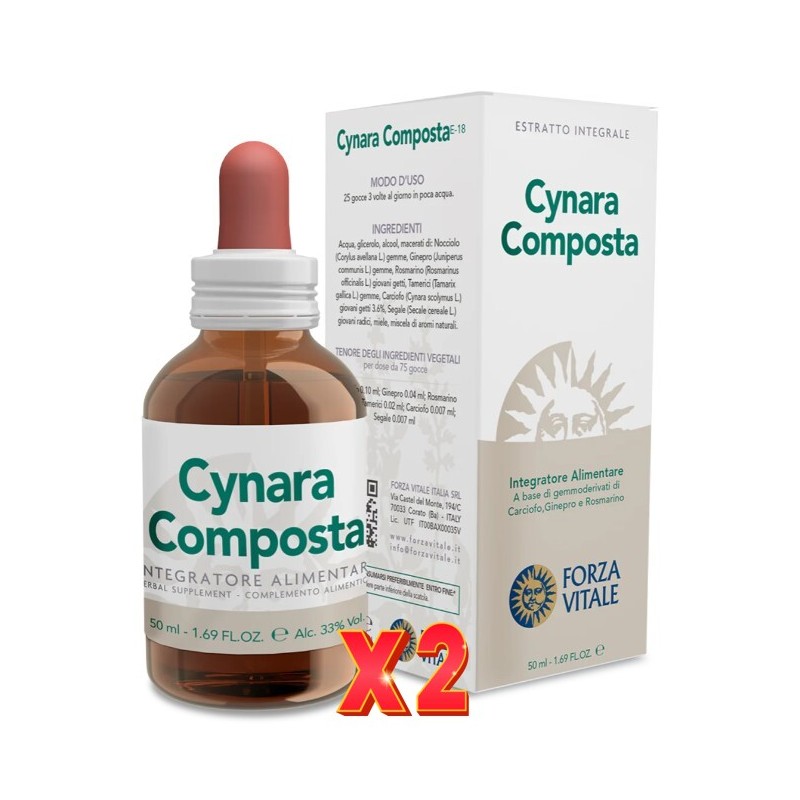 Pack de 2 unidades Cynara Composta 50 Ml Forza Vitale