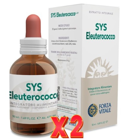 Pack de 2 unidades Sys Eleuterococco (Eleuterococo) 50 Ml Forza Vitale