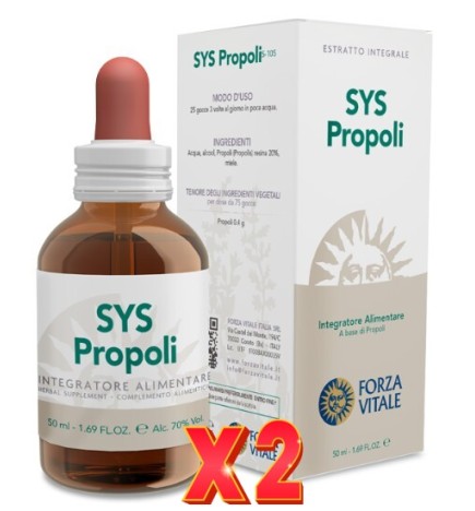 Pack de 2 unidades Sys Propoli (Propóleo) 50 Ml Forza Vitale