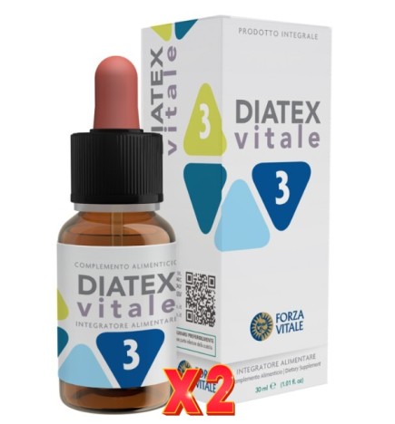Pack de 2 unidades Diatex Vitale 3 (Cola De Caballo, Haba Y Arándano) 30 Ml Forza Vitale