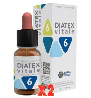 Pack de 2 unidades Diatex Vitale 6 (Cola De Caballo, Equinacea, Haba, Cacao Y Propóleo) 30 Ml Forza Vitale