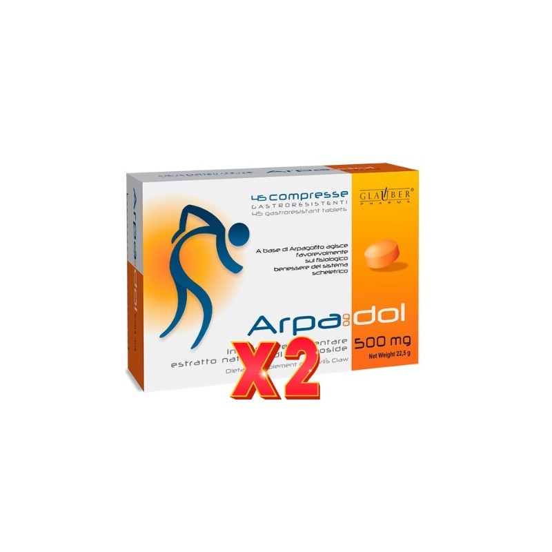 Pack de 2 unidades Arpagodol 45 Comprimidos Glauber Pharma Pack de 2 unidades Arpagodol 45 Comprimidos Glauber Pharma