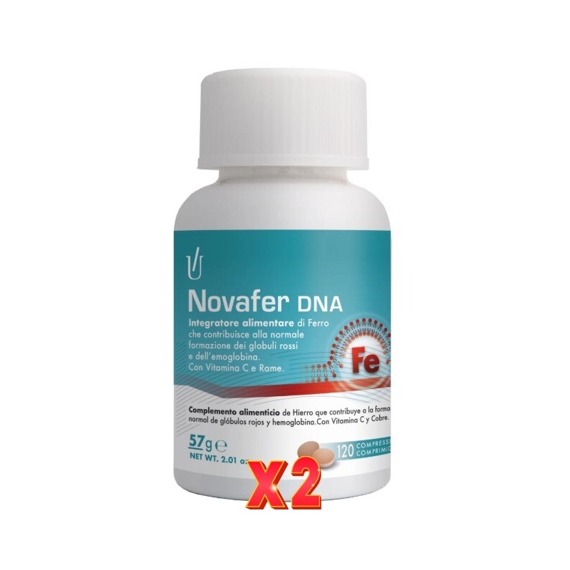 Pack de 2 unidades Novafer 120 Comprimidos Glauber Pharma